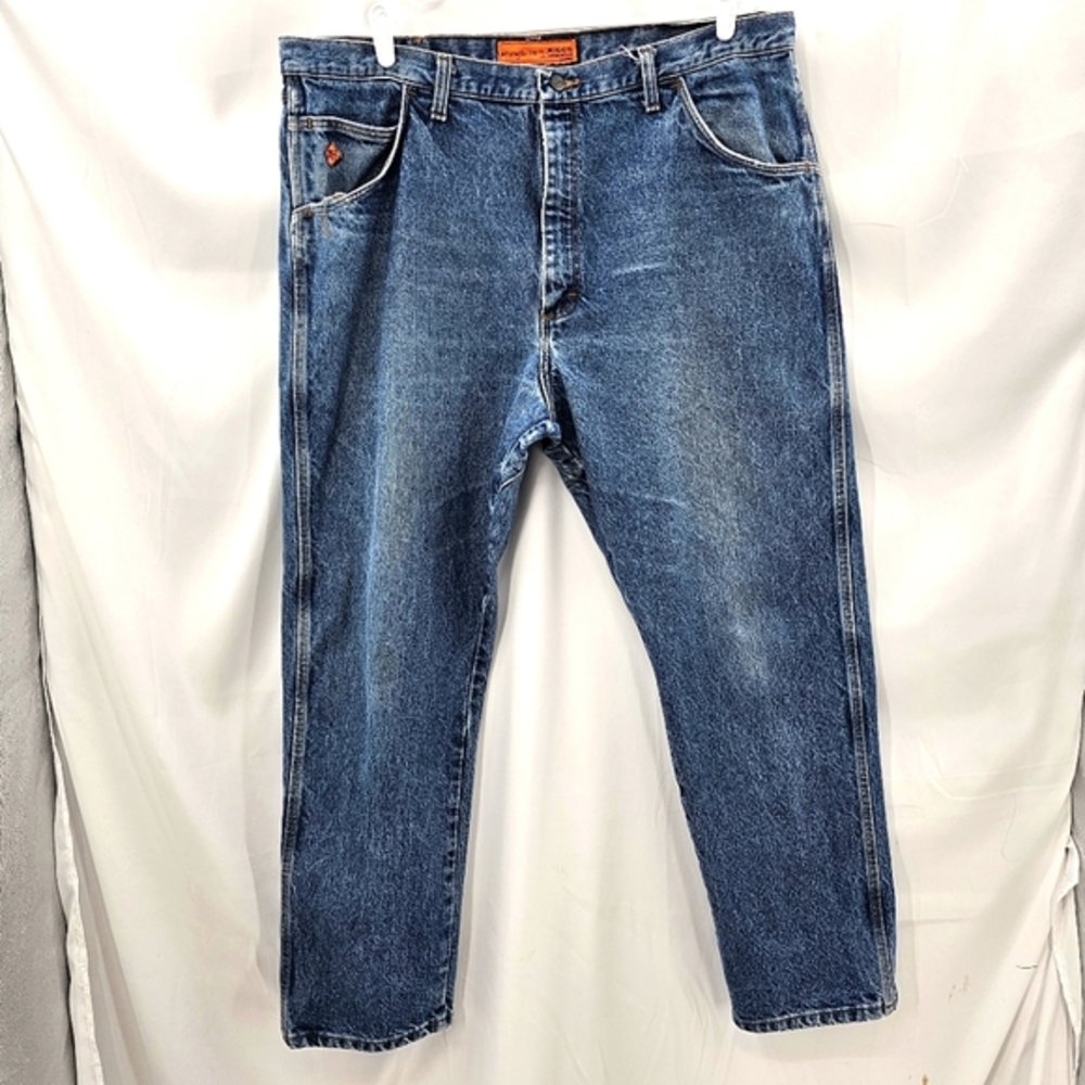 Wrangler FR Men's RIGGS Relaxed Flame Resistant Denim Jeans  FR3W050 Size 42x32.